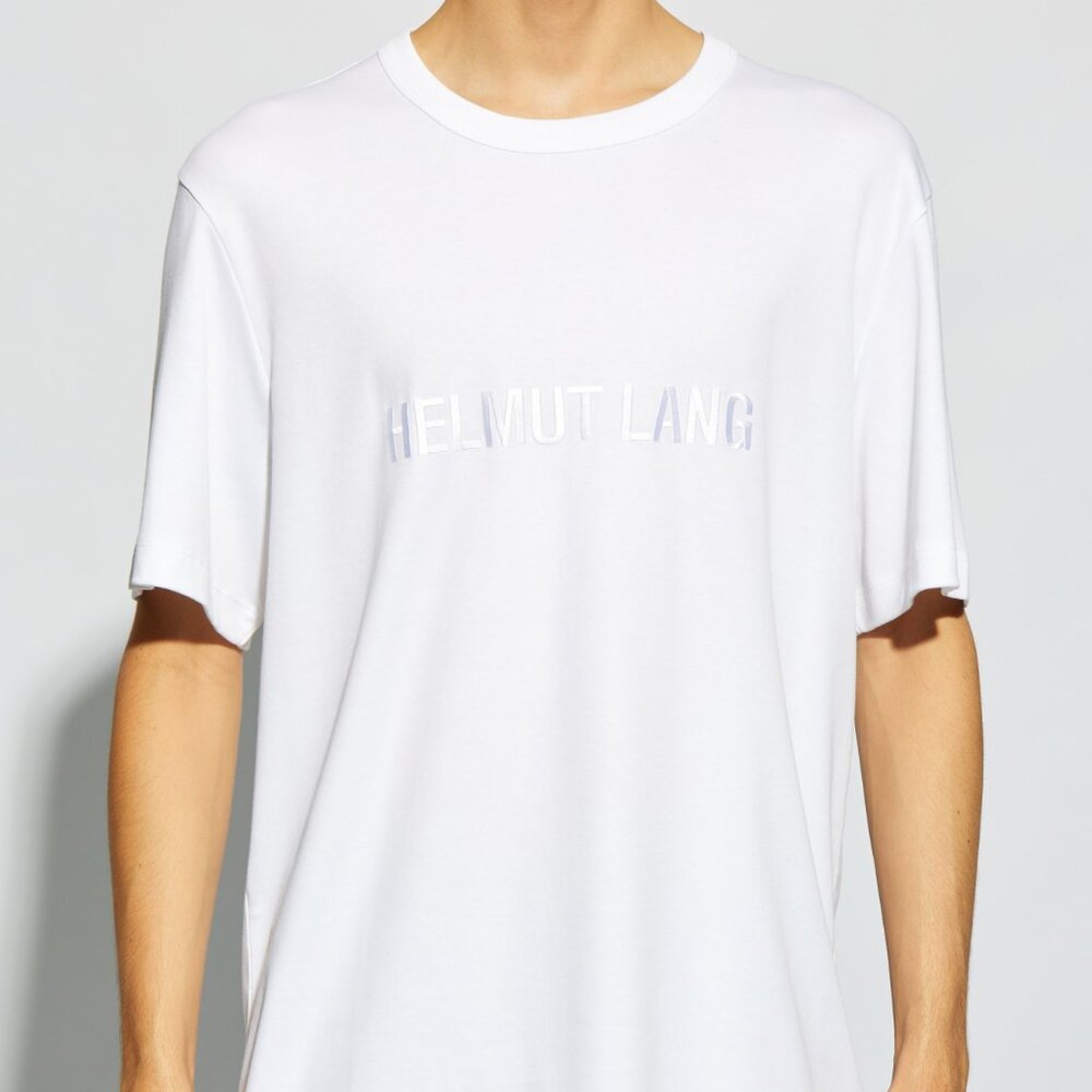 BNWT AW24 HELMUT LANG LOGO WHITE TSHIRT S